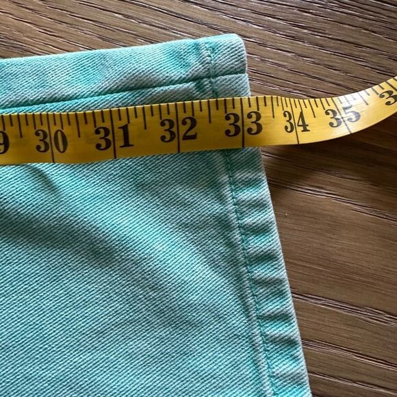 AVEC LES FILLES High Waist Wide Leg Jeans In Aloe Mist - Picture 5 of 12